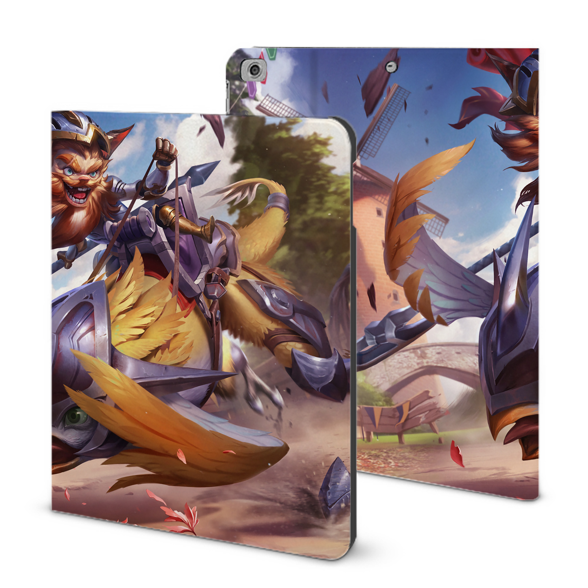 （画像用） リーグ・オブ・レジェンド League of Legends LOL IPad ケース ブック型 PUレザー TPU 耐衝撃 軽量 薄型 ペン収納なし 全面保護 IPad 各モデル対応